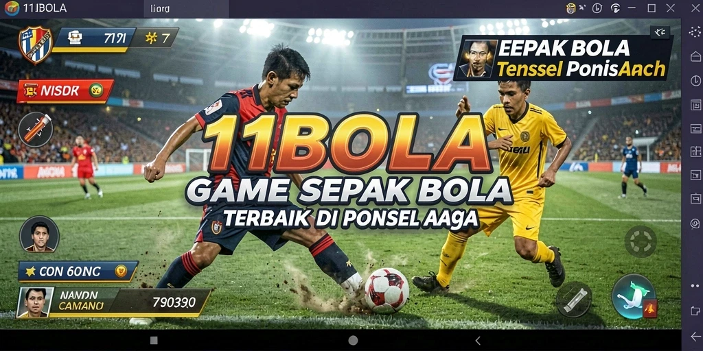 Tampilan gameplay mendebarkan dalam 11BOLA