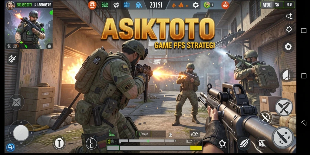 Screenshot menunjukkan aksi intens di ASIKTOTO dengan grafis menarik.