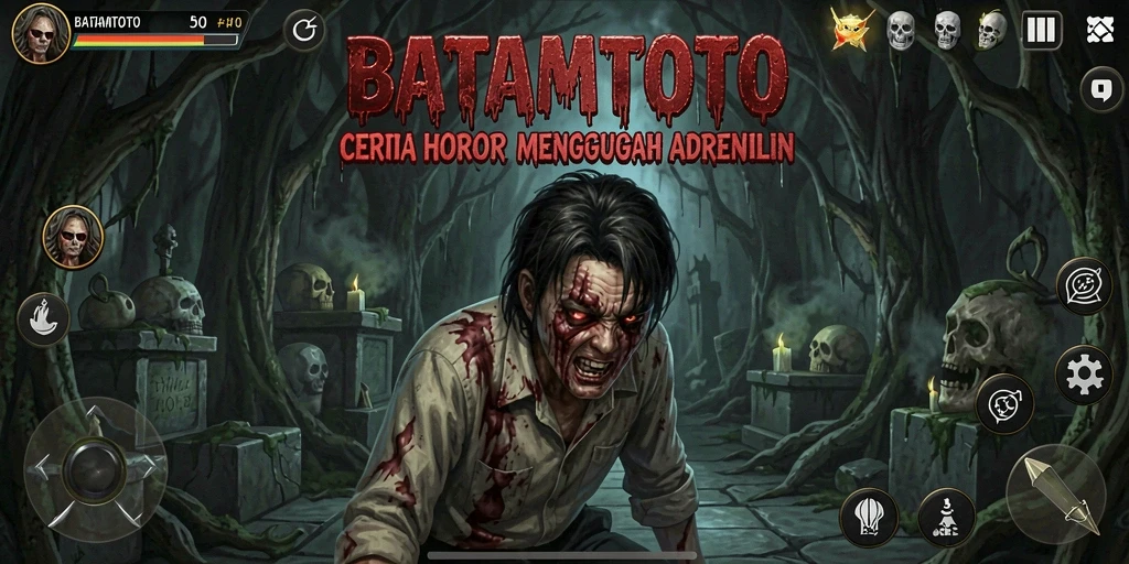 Tampilan menyeramkan dari gameplay BATAMTOTO yang menegangkan.