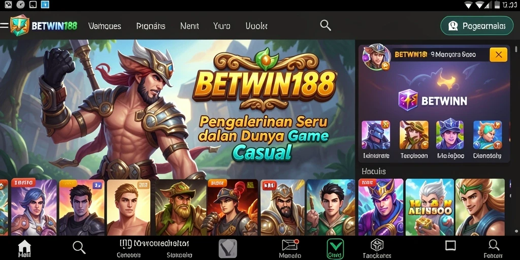 Screenshot BETWIN188 menunjukkan gameplay yang asyik dan menantang.