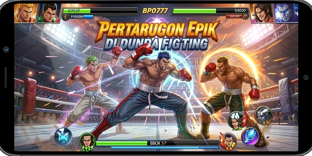 Gameplay seru dengan pertarungan dinamis dalam BPO777.