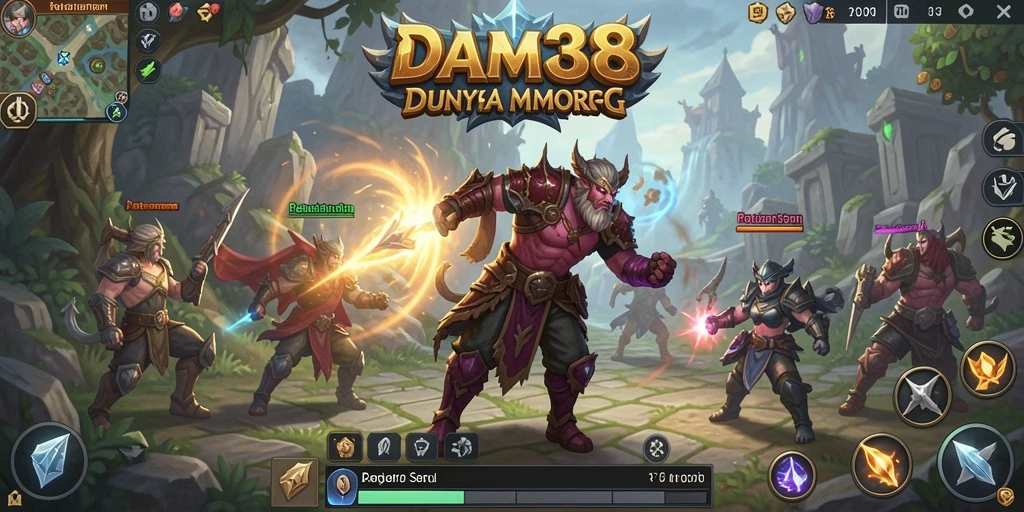 Screenshot gameplay DAM88 menampilkan aksi seru dalam dunia MMORPG.