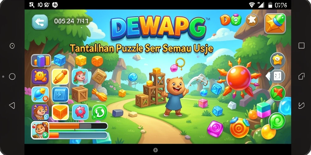 Screenshot gameplay DEWAPG yang menampilkan tantangan Puzzle menarik.