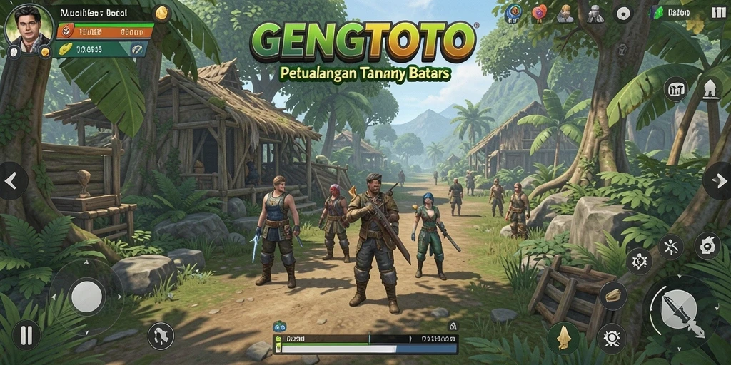 Screenshot utama GENGTOTO menampilkan gameplay yang menakjubkan di dunia terbuka.