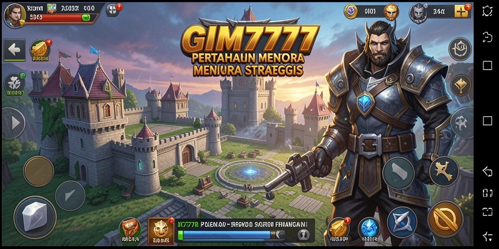 Tangkapan layar GIM777 menampilkan aksi seru dalam permainan Tower Defense.