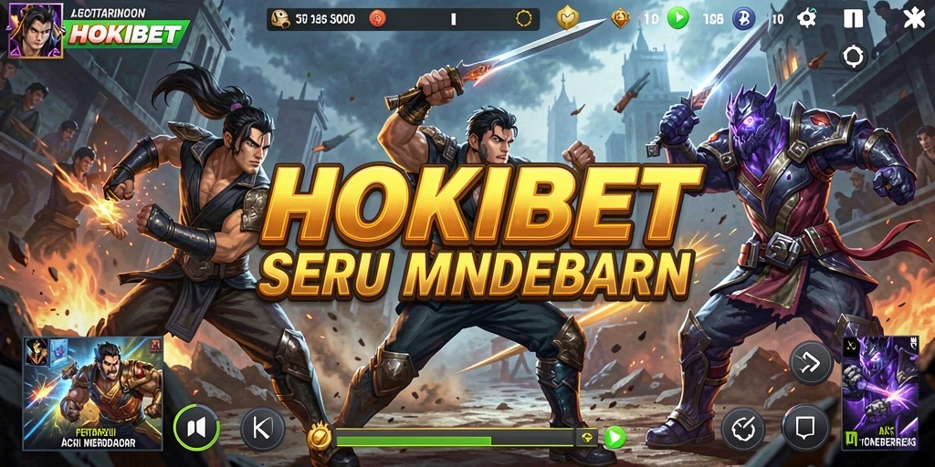 Tangkapan layar menampilkan aksi seru dalam HOKIBET.
