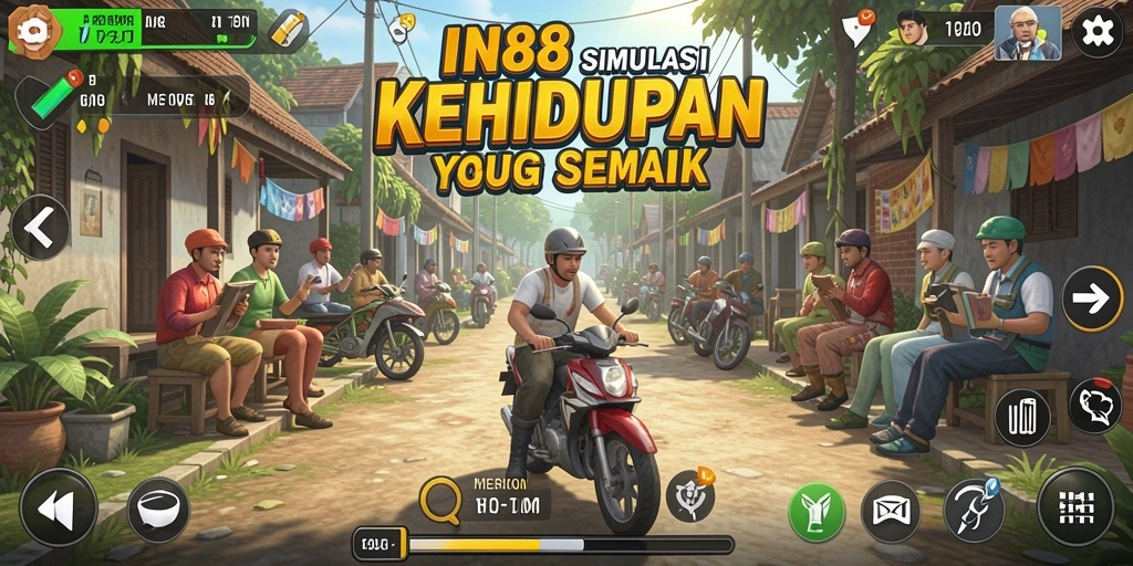 Tangkapan layar IN88 menunjukkan gameplay simulasi yang seru dan interaktif.