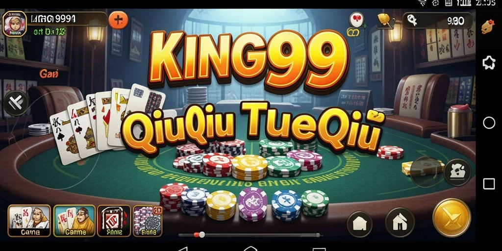 Tampilan gameplay QiuQiu yang mendebarkan di KING999.