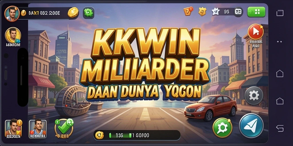 Screenshot gameplay KKWIN menunjukkan keseruan mengelola bisnis Tycoon.