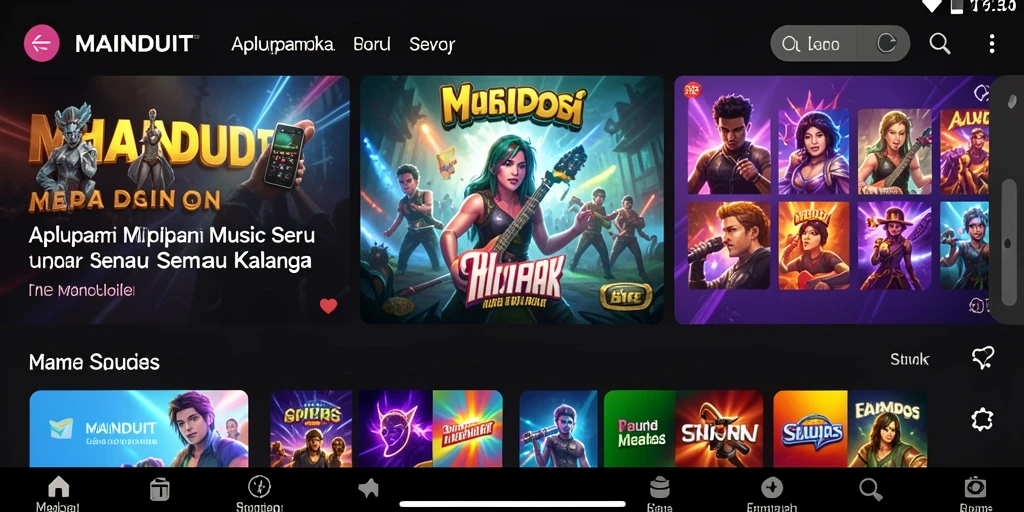 Tampilan gameplay MAINDUIT yang menarik dan interaktif.