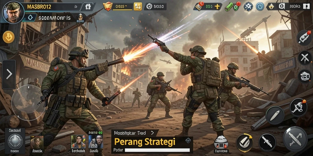 Tampilan menarik gameplay <strong>MASBRO12</strong> yang penuh strategi dan taktik.