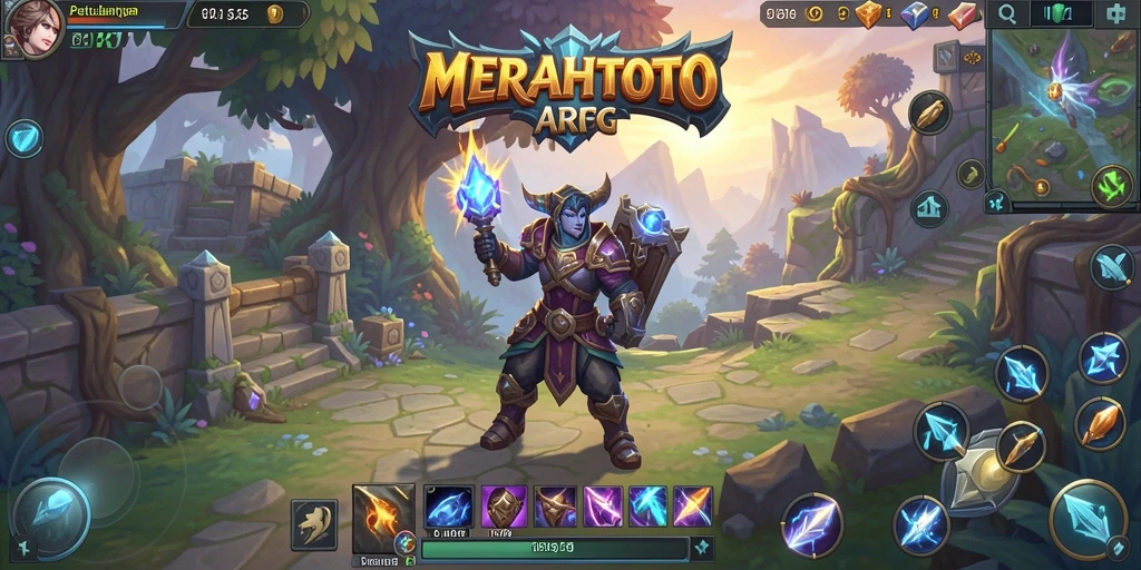 Tangkapan layar gameplay MERAHTOTO menampilkan aksi petualangan ARPG yang mendebarkan.