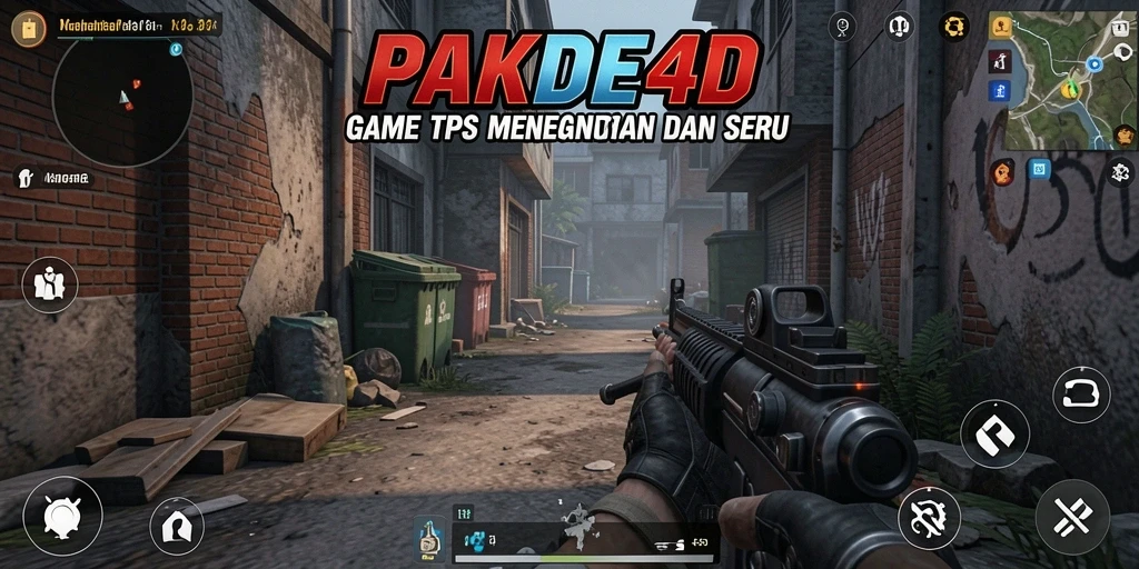 Screenshot utama PAKDE4D menunjukkan aksi pertempuran yang mendebarkan.