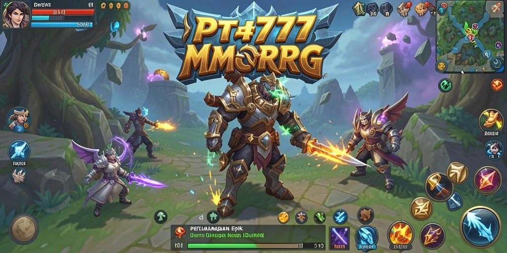 Screenshot gameplay PT777 yang menampilkan pertempuran seru.