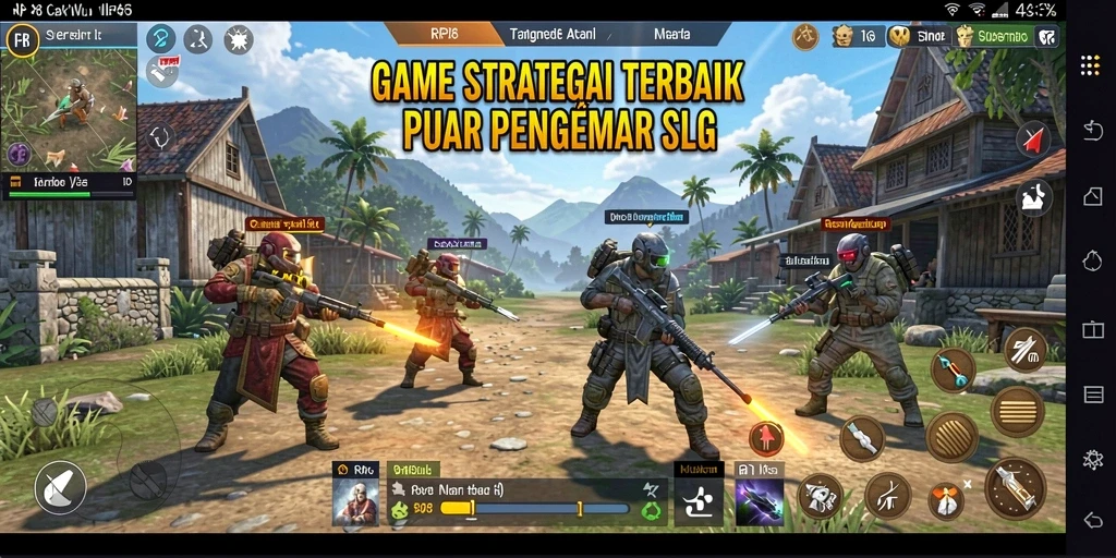 Tampilan gameplay seru dan strategi dalam RP8.
