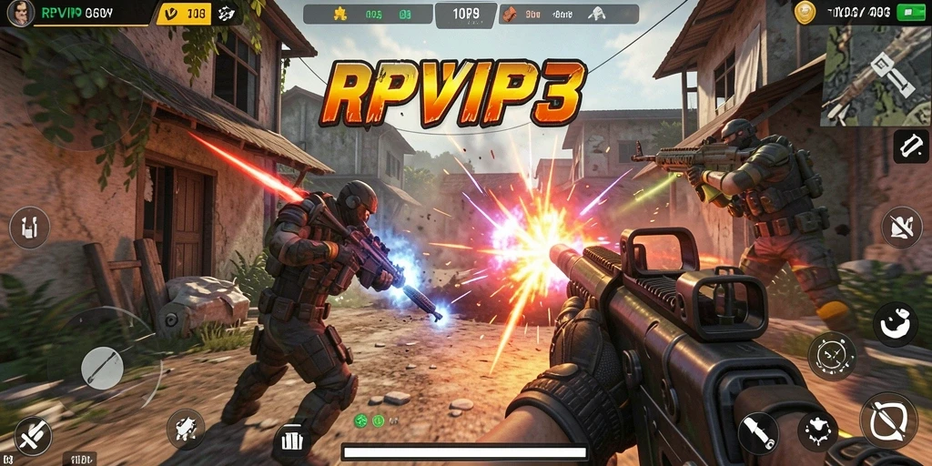 Gameplay seru RPVIP3 menampilkan aksi menegangkan dalam TPS.