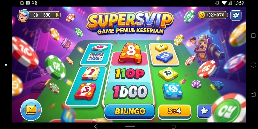 Screenshot gameplay SUPERSVIP yang menampilkan keseruan Bingo.